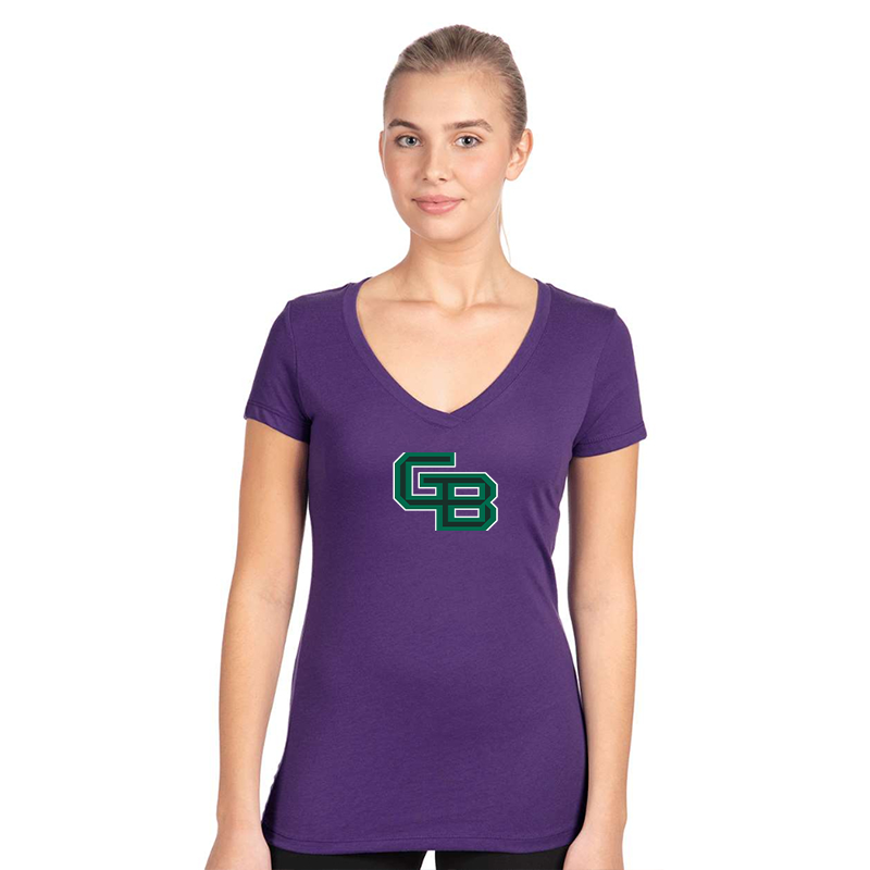 Women's  Wisconsin Green Bay Phoenix  Next Level V-Neck T-Shirt